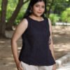 Angrakha-Top- charcoal