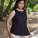 Angrakha-Top- charcoal