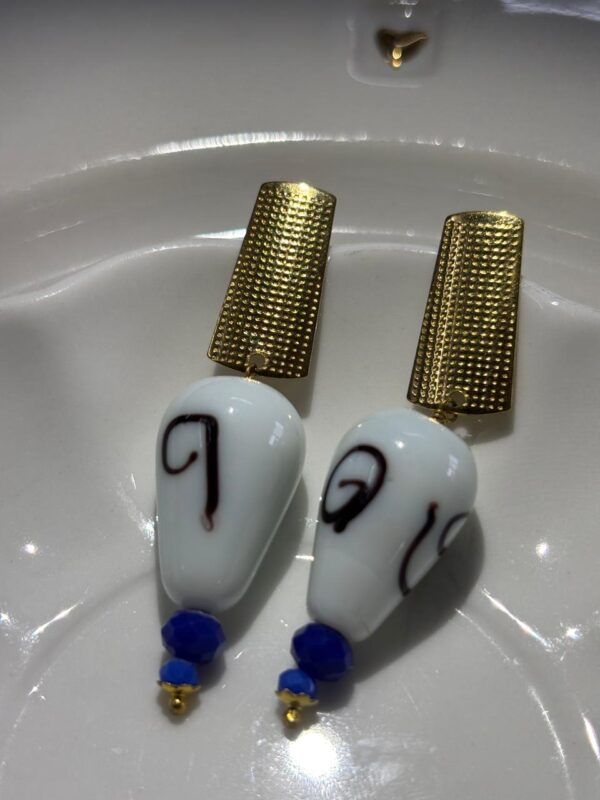 Lampwork bead earrings
