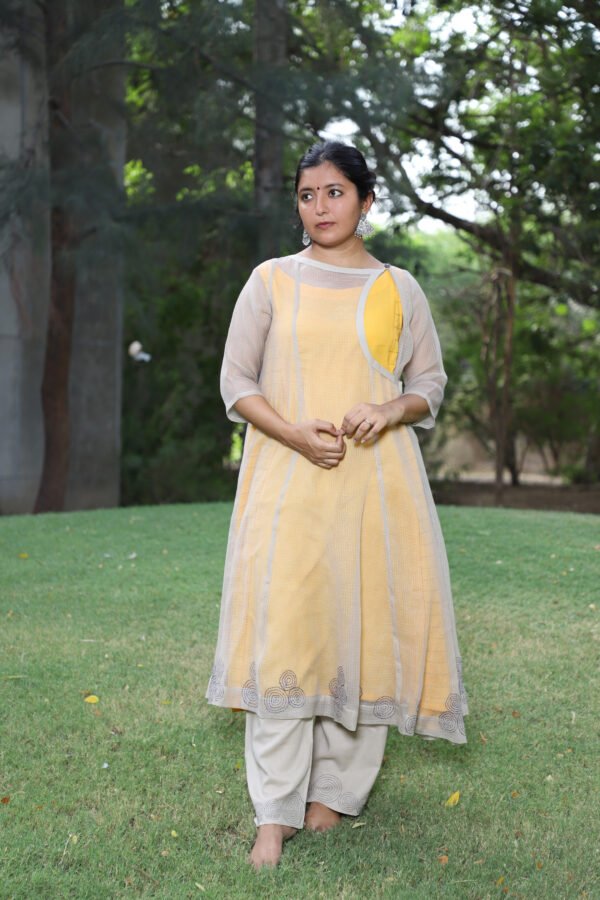 Gulnar Layered Angrakha Suit Set